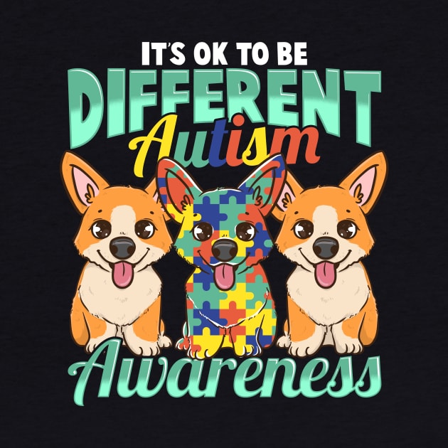 It's OK To Be Different Autism Awareness Puppies by theperfectpresents